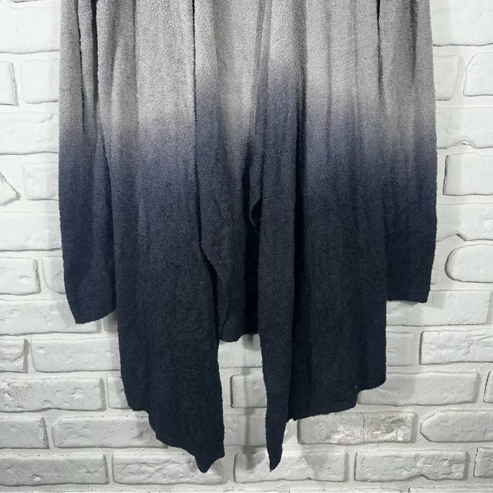 Barefoot Dreams Ombre Asymmetrical Cardigan Size Small - Picture 11 of 12